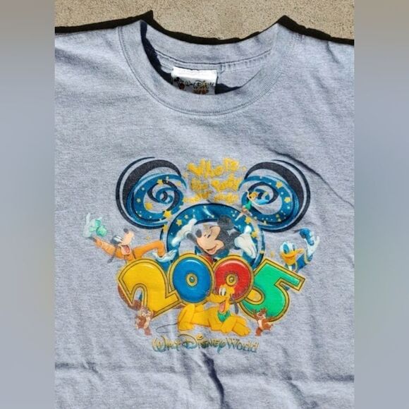 Disney Other - Y2K 2005 Walt Disney World Mickey Mouse Youth T-Shirt Size (XL)